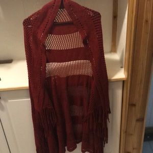 Red Crocheted Vest